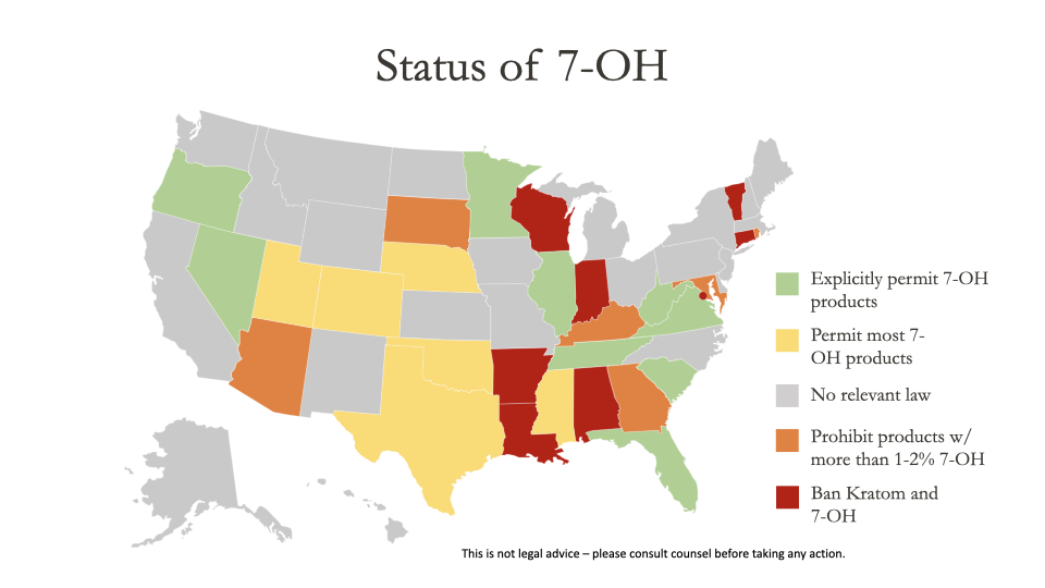 7-OH Legality by State